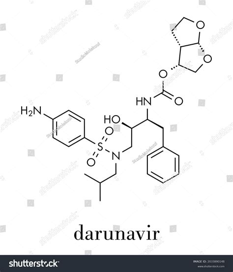 Darunavir Hiv Drug Protease Inhibitor Class Stock Vector Royalty Free