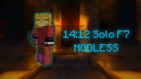 Modless Solo F Run Hypixel Skyblock Youtube