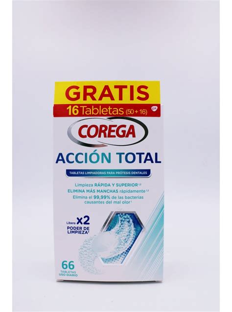 Corega Acci N Total Limpiador Limpieza Protesis Dental Tabletas