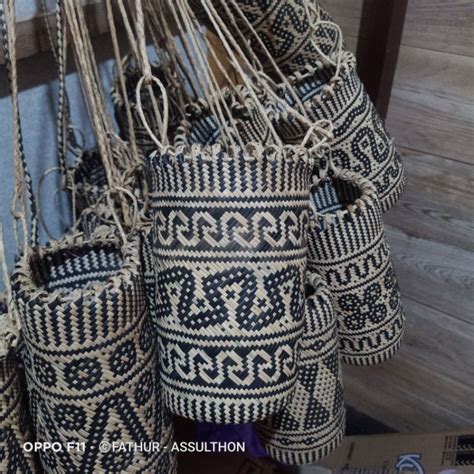 Jual TAS ROTAN ANYAMAN ANJAT RAMBAT SIZE BIG KHAS SUKU DAYAK