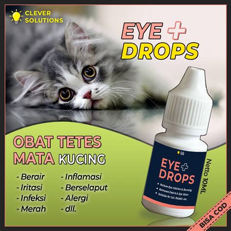 Jual Obat Tetes Mata Kucing Eye Plus Drops Obat Sakit Mata Kucing