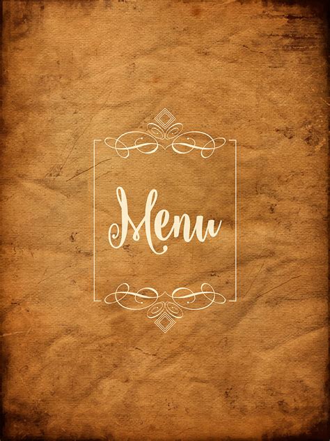 Decorative Grunge Menu Background 210000 Vector Art At Vecteezy