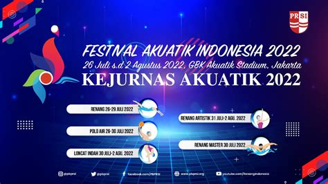 Kejurnas Akuatik Bertajuk Festival Akuatik Indonesia Berlangsung