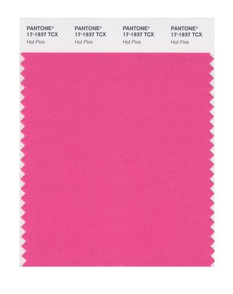 Pantone Smart Color Swatch Card 17 1937 Tcx Hot Pink Color Swatch