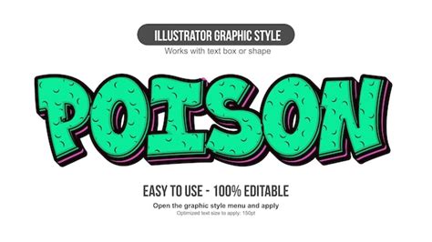 Premium Vector Green Graffiti Toxic Text Effect