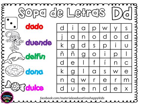 Sopas De Letras Para Trabajar El Abecedario Imagenes Educativas