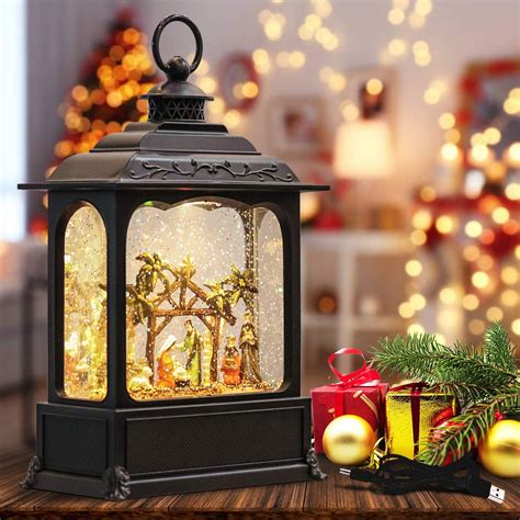 Amazon Raz Imports Nativity Scene Lighted Water Lantern Inch