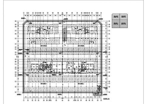 北京某大型百货商场首层地下车库全套平剖面cad设计图纸人防车库土木在线