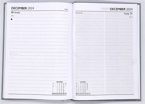 A A Diary Page A Day Desk Luxury Diary Hard Backed Full Year