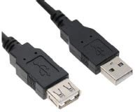 E GREEN Kabl 2 0 USB A USB A M F nastavak 10m crni sa pojačivačem