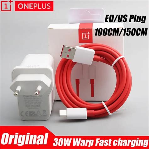 Original Oneplus Pro Charger W Warp Charger A Usb Type C Cable Fast