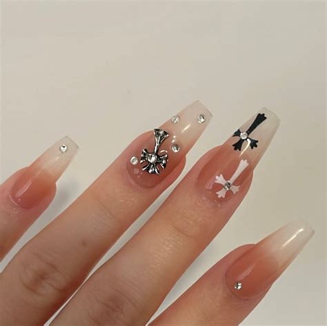 Chrome Hearts Handmade Press On Nails Etsy