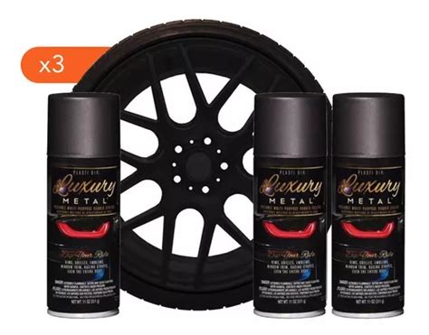 Kit X Pintura Removible Plasti Dip Negro Satinado Luxury