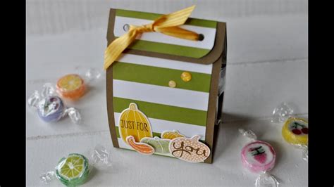 Tutorial Bonbons Schnell Verpacken Mit Stampin Up Youtube