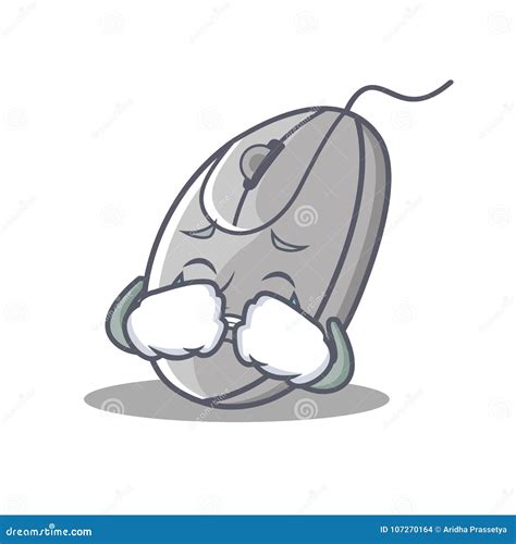 Sad Crying Mouse Cartoon Vector 80596979