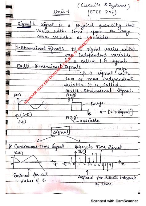 Classification OF Signals Btech Studocu