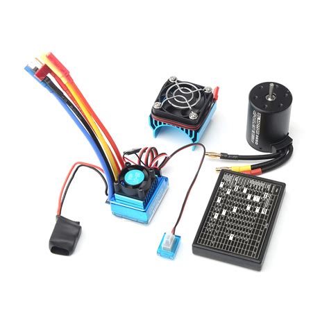 Walmeck Brushless Motor 3100KV With 45A Brushless ESC Programming Card