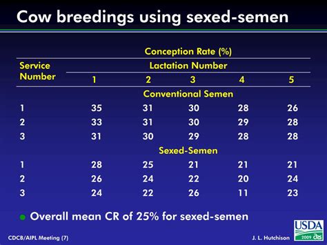 Ppt Effect Of Sexed Semen On Conception Rate Calf Sex Dystocia And