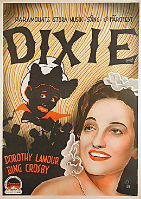 Dixie Ca 1950 Swedish B1 Poster Posteritati Movie Poster Gallery