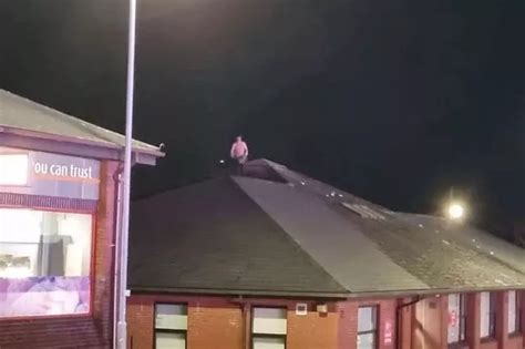 Half Naked Man Fell Through Charity S Roof After Ripping Off Tiles And Headbutting Them Daily Star