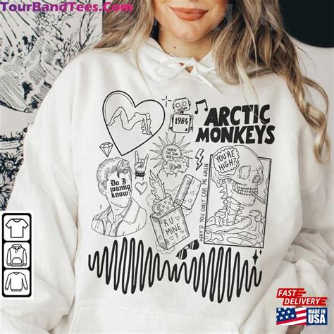 Arctic Monkey Doodle Art Shirt Vintage Merch Album Lyrics Sweatshirt ...