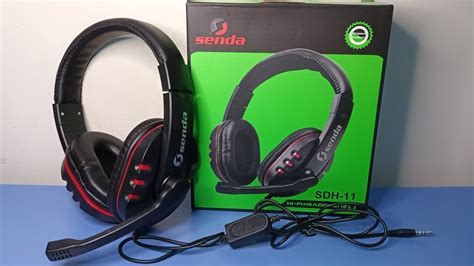 Senda Gaming Headphones Unboxing Wired 3 5mm Noise Canceling Headset With Microphone From Shopee