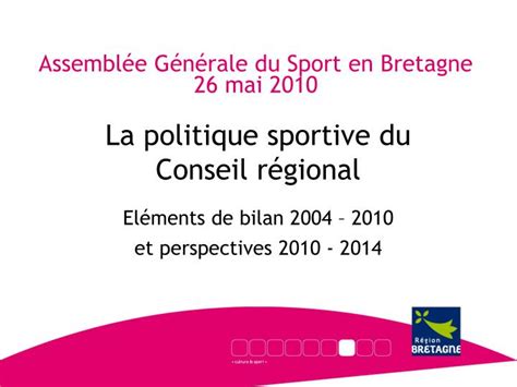 PPT Assemblée Générale du Sport en Bretagne 26 mai 2010 PowerPoint