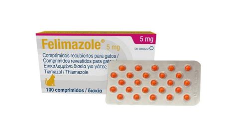 Felimazole 5 Mg Para Gatos Eficaz En El Tratamiento Del Hipertiroidismo