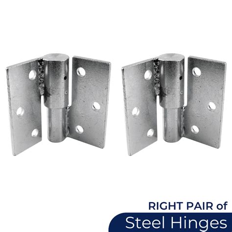 Steel Hinge RIGHT Pair Of Standard Steel Gate Hinges DIY Fencing