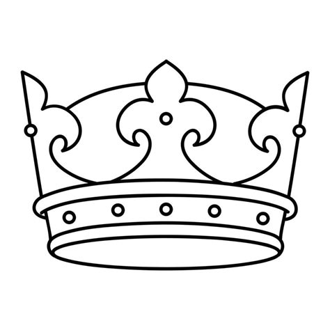 Crown Vector Icon King Illustration Sign Queen Symbol Monarchy Mark