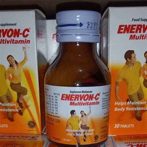 Jual Enervon C Botol 30 Tablet Multivitamin Shopee Indonesia