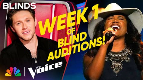 The Best Performances From The First Week Of Blind Auditions The Voice Nbc Youtube