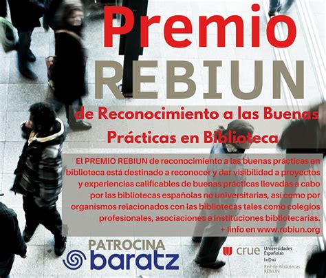 Convocatoria Vi Premio Rebiun 2023 2024 Red De Bibliotecas