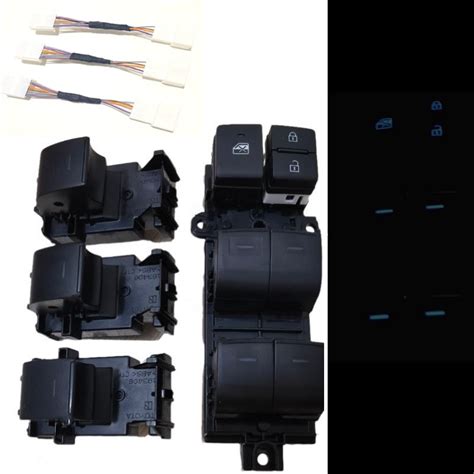 Lighted Led Power Single Window Switch Set For Toyota Yaris Cross