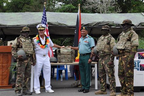 U S Indo Pacific Command Delivers Body Armor And Helmets To The Papua