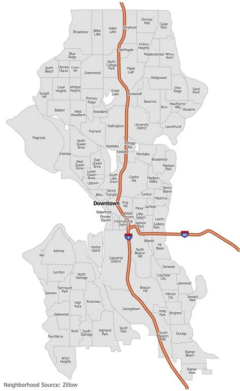 Seattle Neighborhood Map - GIS Geography