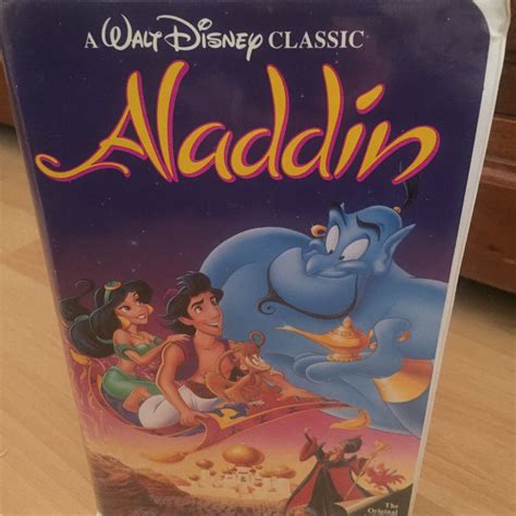 Aladdin 1992 Walt Disney Classic Blk Diamond Edition Vhs 1662 Town