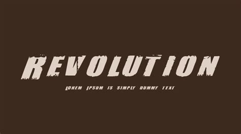 Revolution Font Download Free For Desktop And Webfont