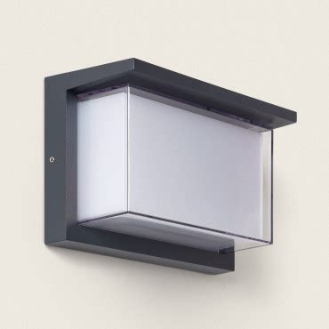 Aplique De Pared Exterior LED 12W Aluminio CCT Seleccionable Doble