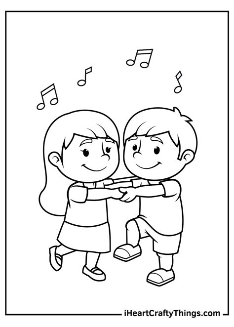 Welcome To Dance Class Printable Coloring Page Dance Coloring Pages