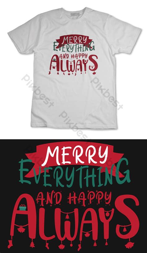 Christmas Typography T Shirt Design Ai Free Download Pikbest