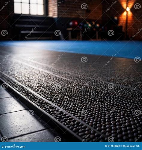 Rubber Gym Mat Flooring for Support during Indoor Exercise and Workout Stock Illustration ...