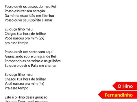 Fernandinho O Hino Slide Gospel