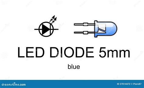 Led Diode Icon And Symbol, Blue Stock Photography - Image: 27014472