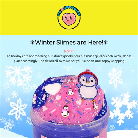 Winter Slimes Are Here Peachybbies