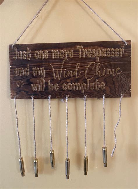 Texas Trespasser Wind Chime Etsy