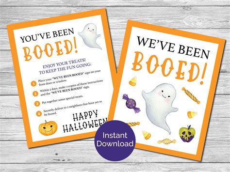 Youve Been Booed Sign Weve Been Booed Youve Been Booed Printable