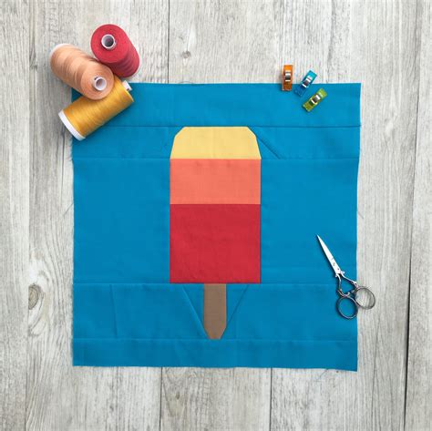 Popsicle 1 Fpp Quilt Block Pattern Pdf Artofit