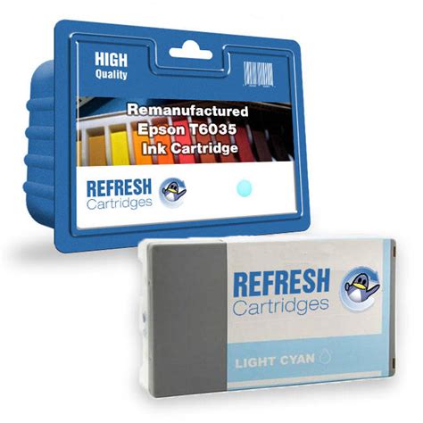 Remanufactured Epson T6035 Light Cyan Ink Cartridge