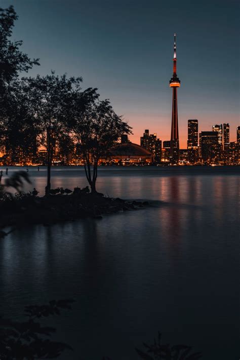 That Evening Glow - View of Toronto Skyline from Toronto Island [OC ...